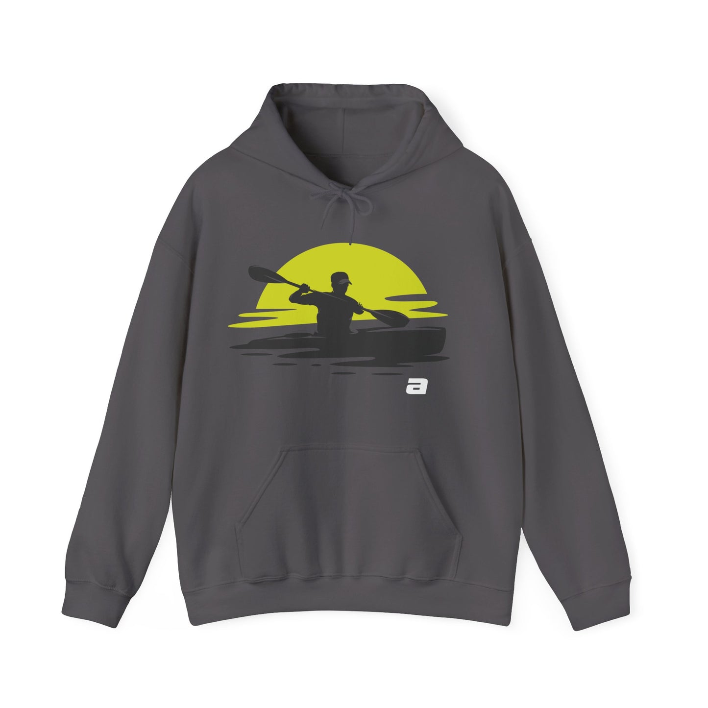 Sunset Kayaker Hooded Sweatshirt | Kayaking Lovers | True North