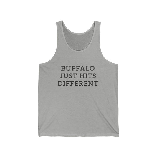 Buffalo Just Hits Different Men/Unisex Tank Top | Funny City | True North