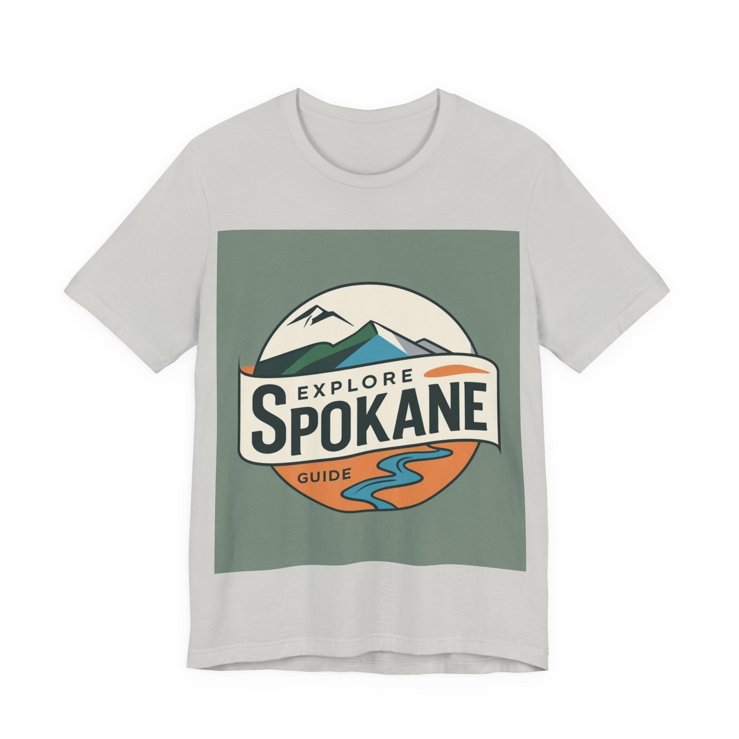 Explore Spokane Graphic Tee — Vintage Mountain & River Travel Shirt