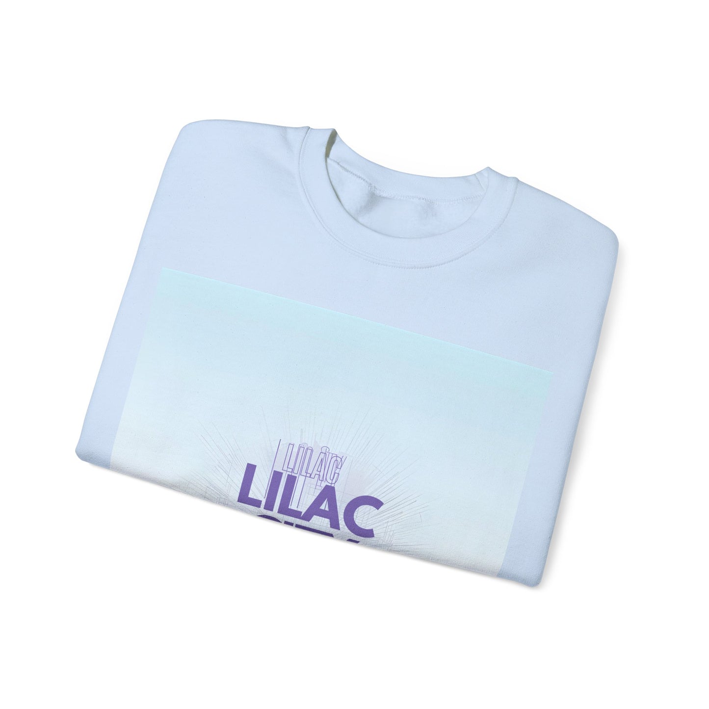 Lilac City Spokane Crewneck Sweatshirt — Pastel Gradient Graphic Pullover