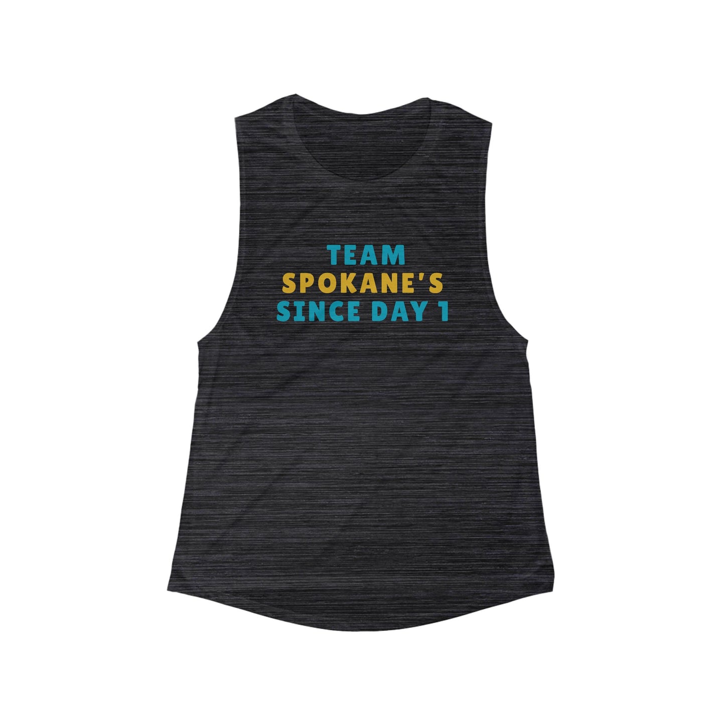 Team Spokane Women's Flow Tank — "Team Spokane's Since Day 1" Casual Muscle Tank