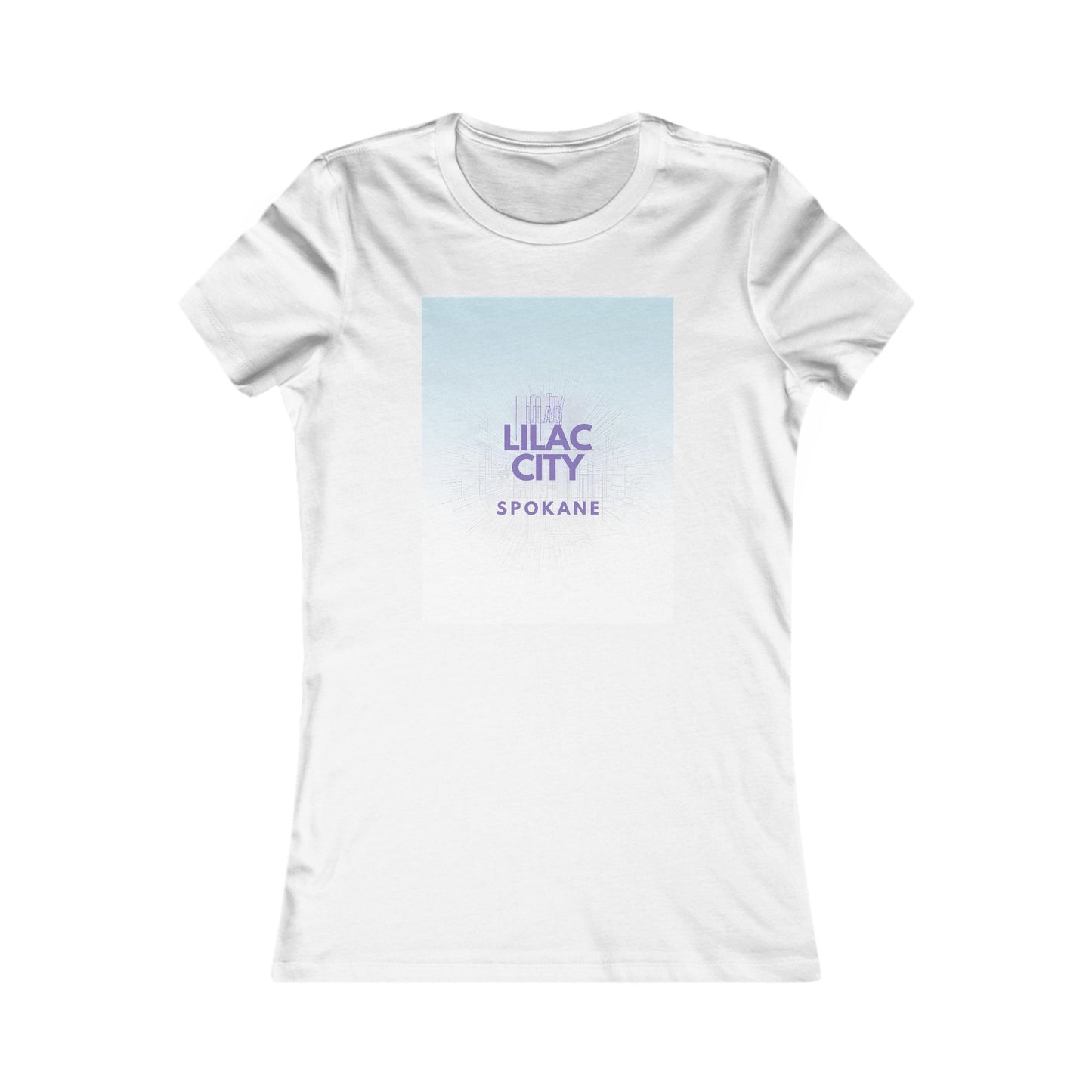 Lilac City Spokane Women's Tee — Retro Pastel Graphic Shirt