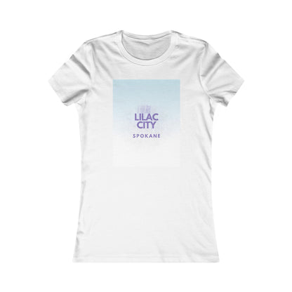 Lilac City Spokane Women's Tee — Retro Pastel Graphic Shirt