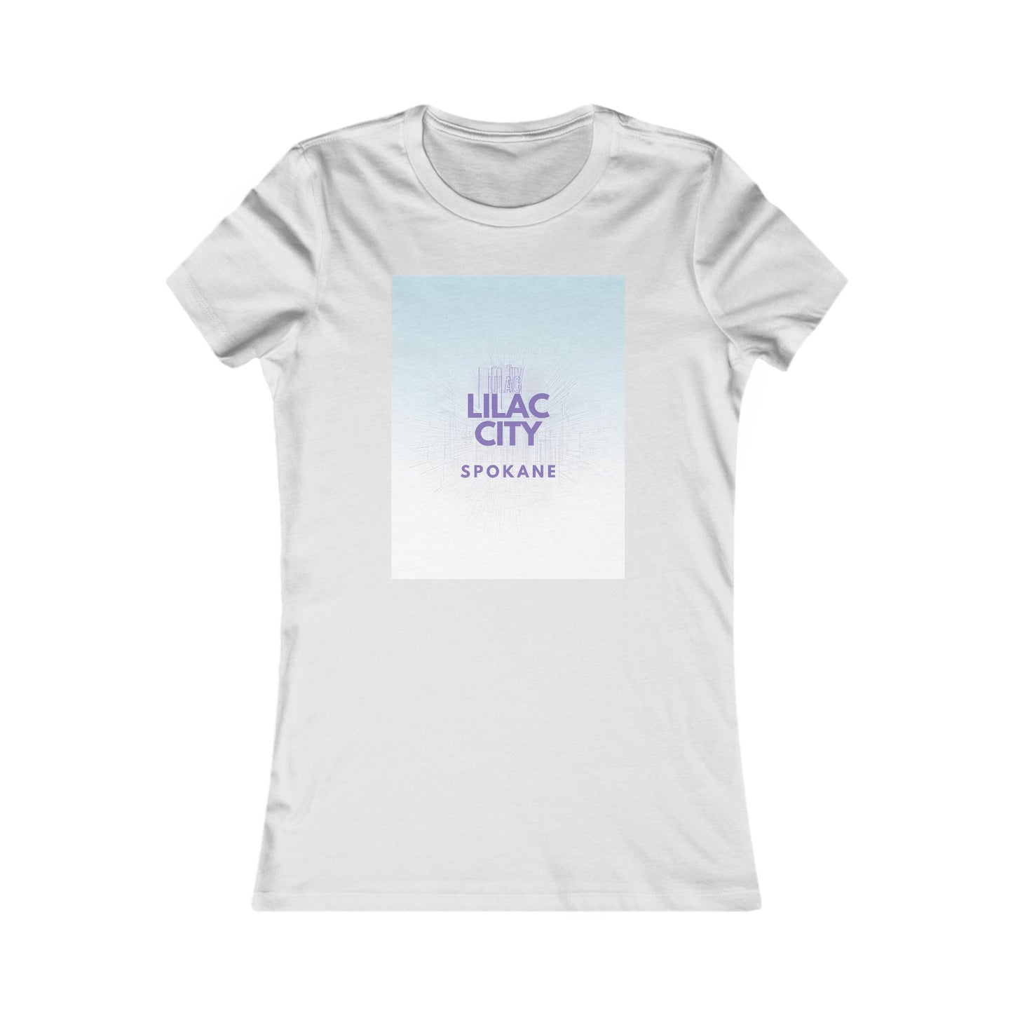 Lilac City Spokane Women's Tee — Retro Pastel Graphic Shirt
