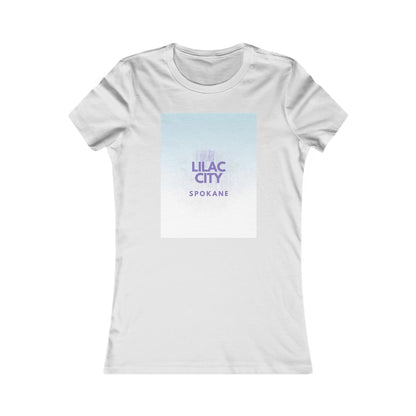 Lilac City Spokane Women's Tee — Retro Pastel Graphic Shirt