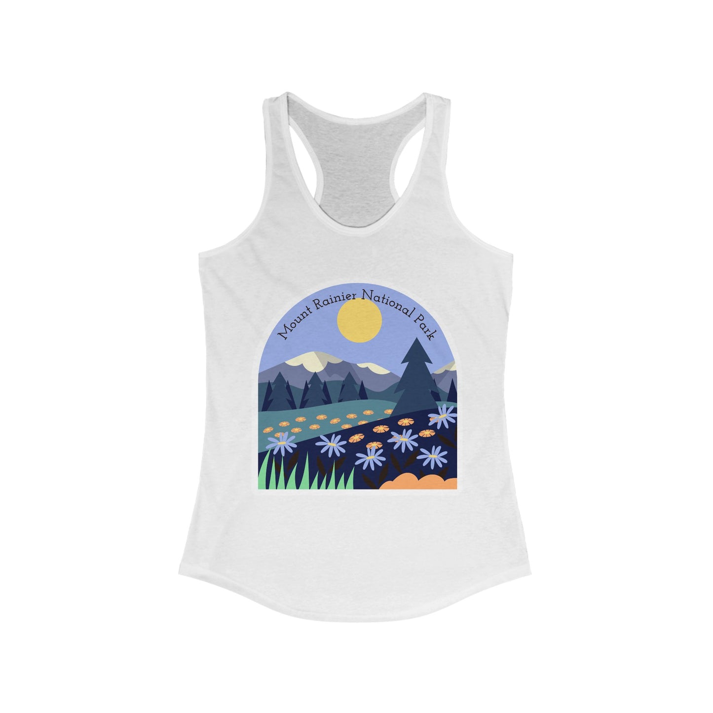 Mount Rainier National Park | Women’s Ideal Racerback Tank | True North
