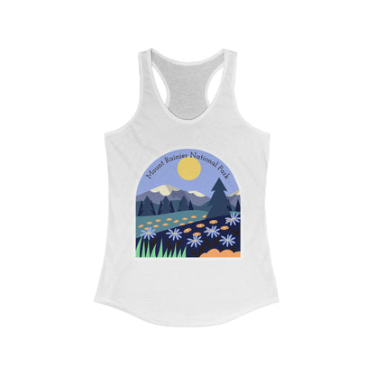 Mount Rainier National Park | Women’s Ideal Racerback Tank | True North