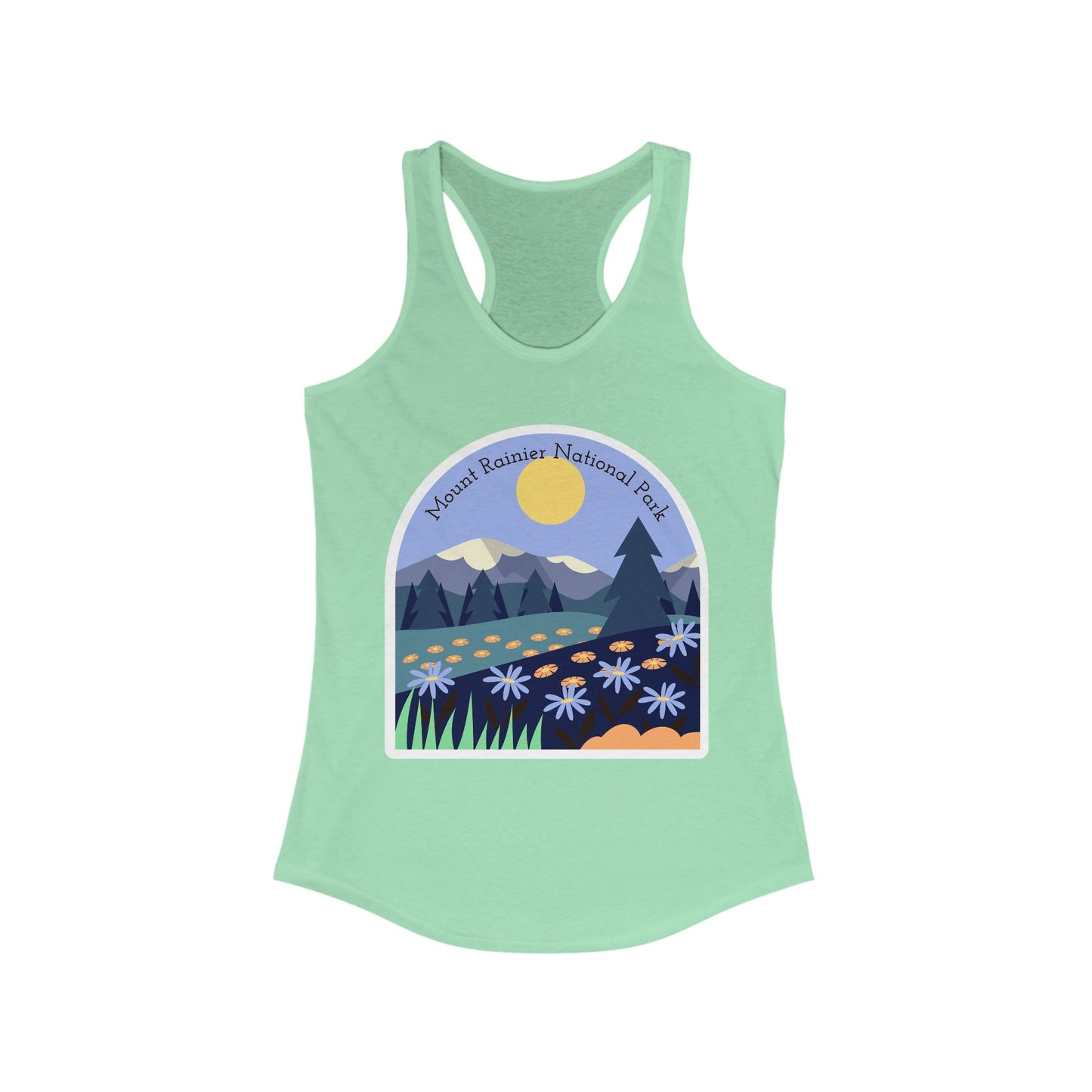 Mount Rainier National Park | Women’s Ideal Racerback Tank | True North