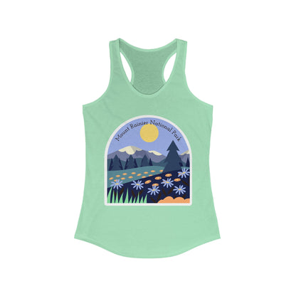 Mount Rainier National Park | Women’s Ideal Racerback Tank | True North