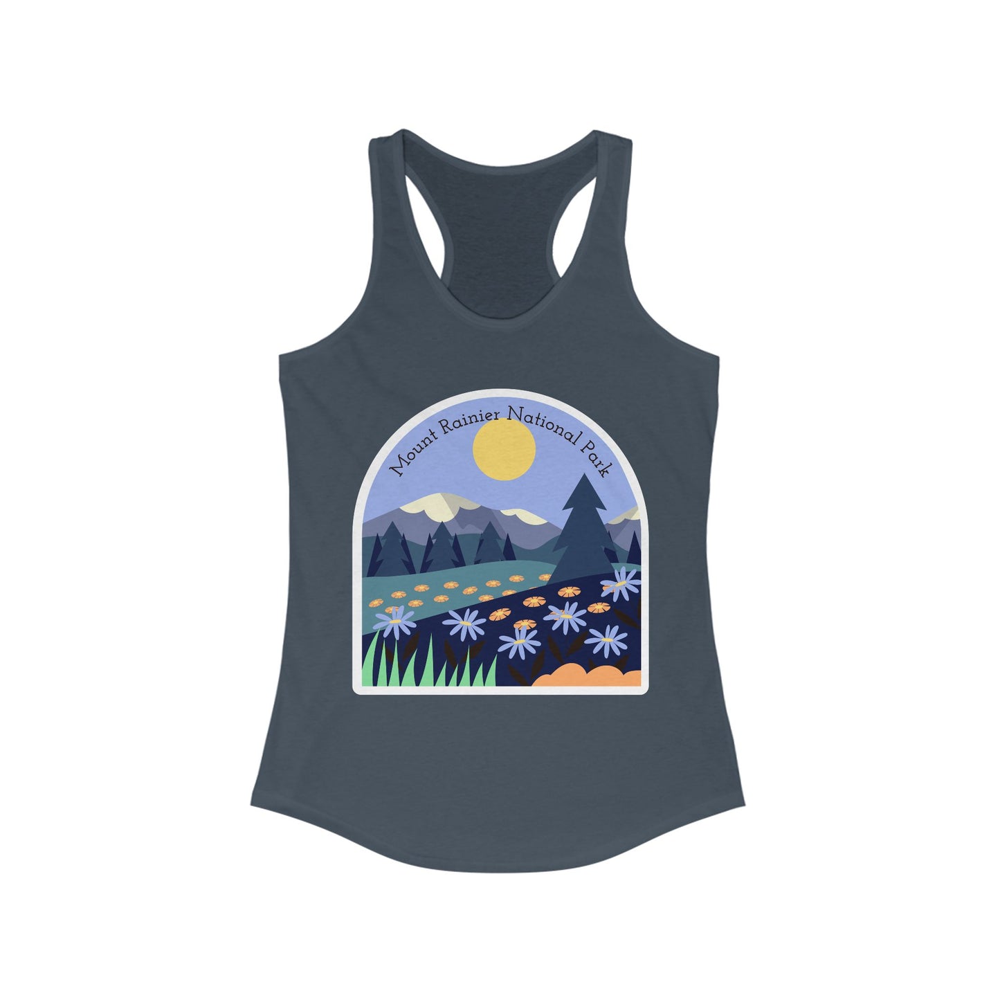 Mount Rainier National Park | Women’s Ideal Racerback Tank | True North