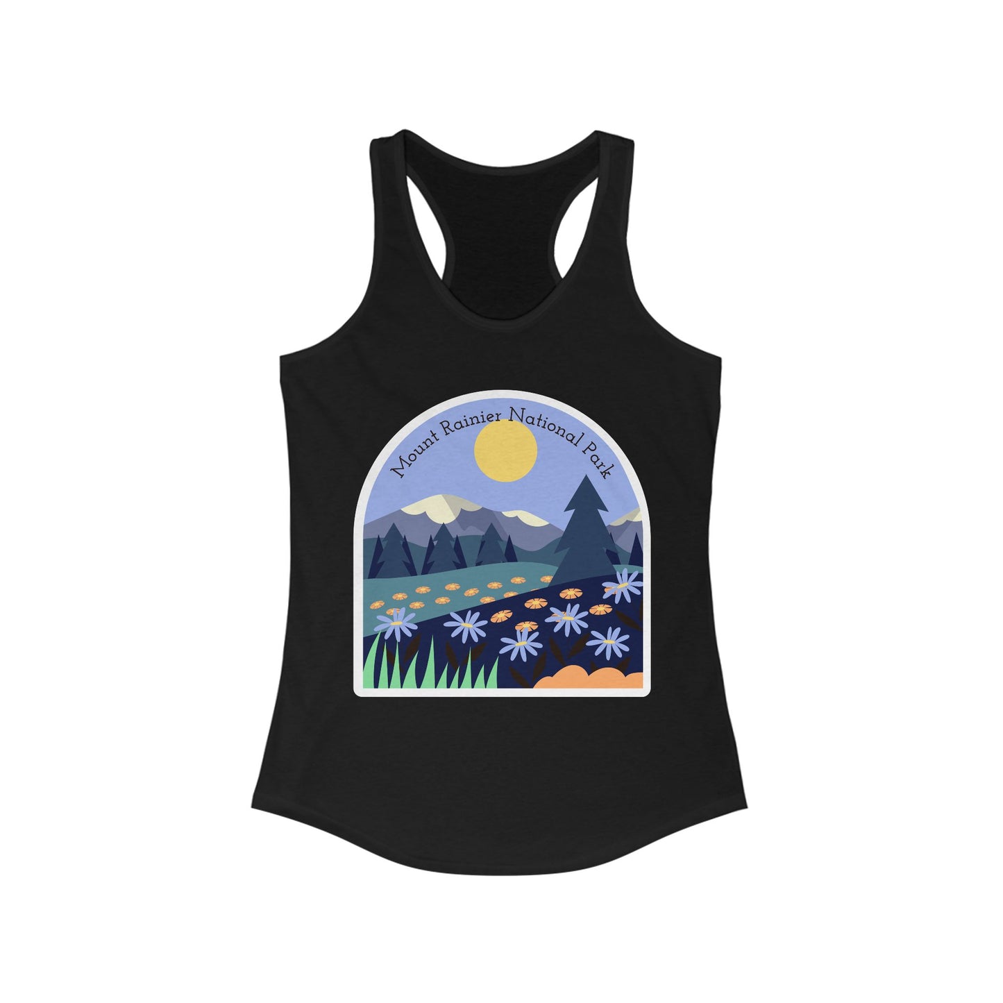 Mount Rainier National Park | Women’s Ideal Racerback Tank | True North