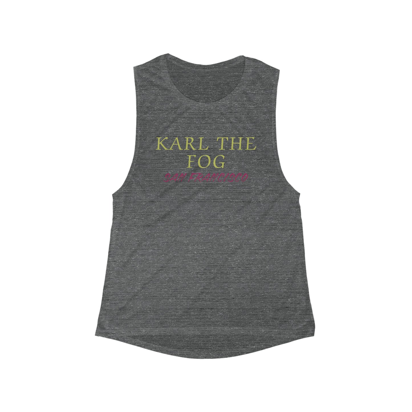 Karl the Fog San Francisco | Women’s Flowy Scoop Muscle Tank | True North