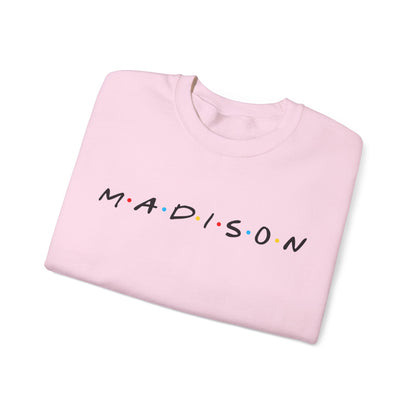 Madison Script Unisex Crewneck Sweatshirt | Soft Cotton Premium Fit | True North