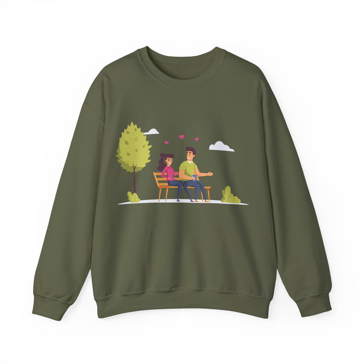 Cute Couple Crewneck Sweatshirt | Cozy Relationship Apparel | True North