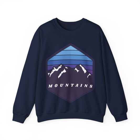 Mountain Adventure Crewneck Sweatshirt | Cozy Nature Vibes | True North