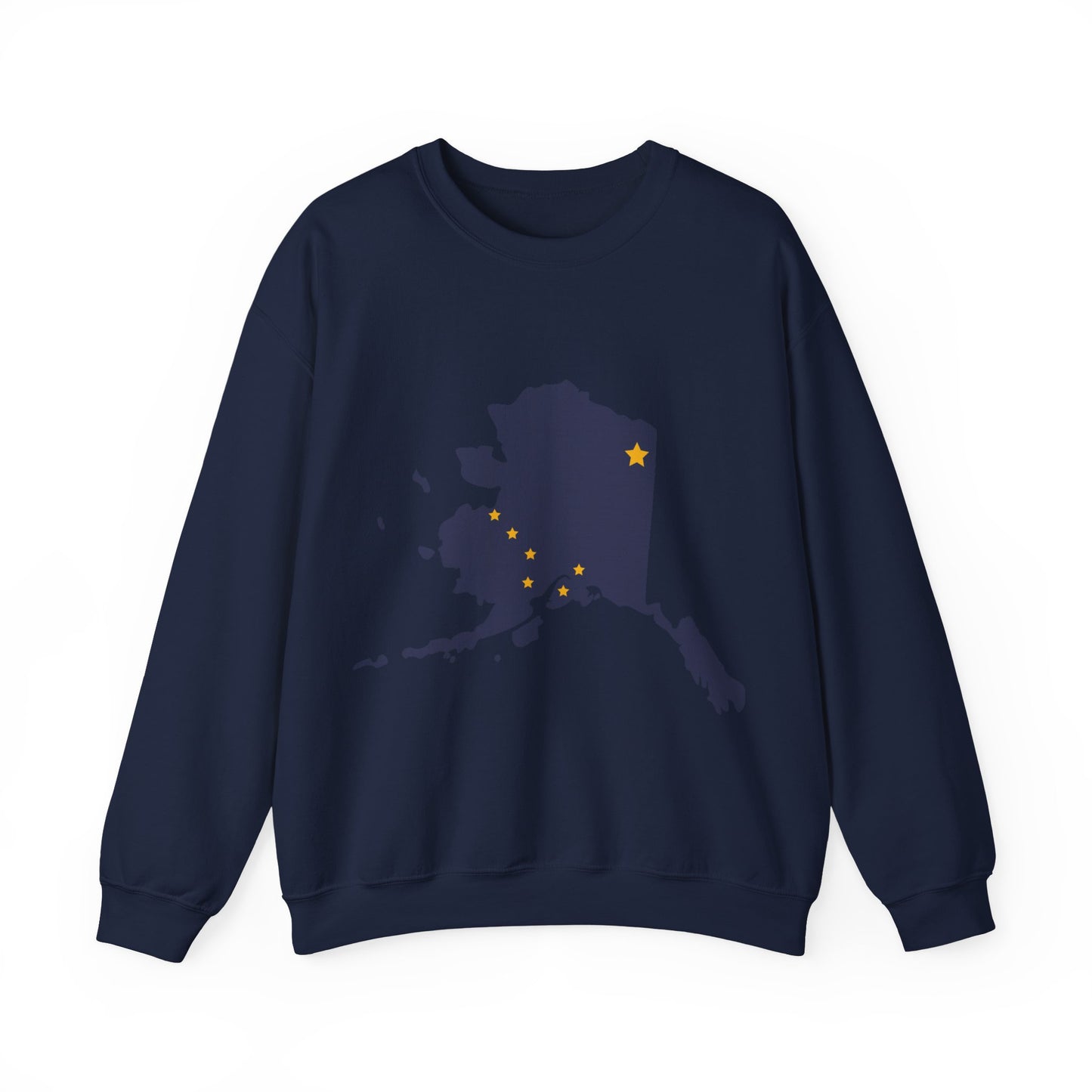 Alaska Map Crewneck Sweatshirt | Cozy Souvenir Pullover | True North