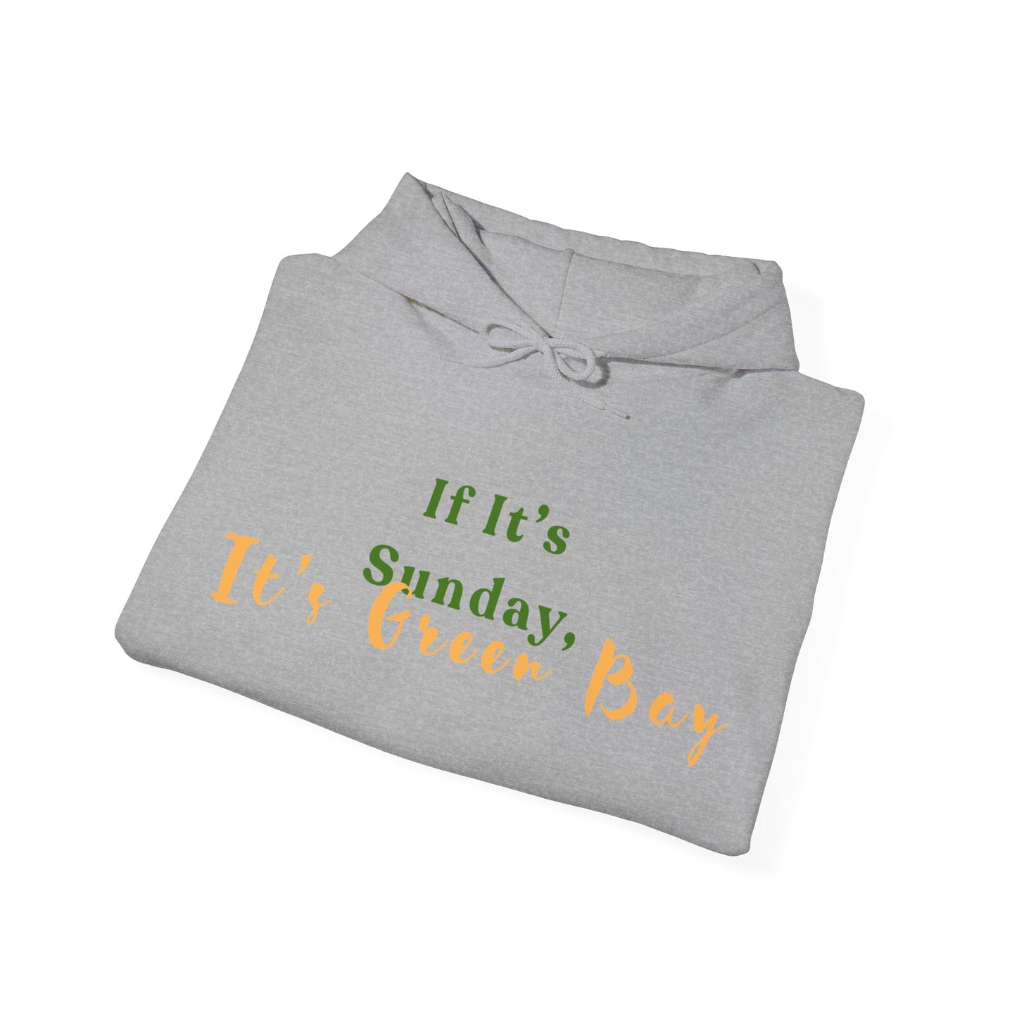 Green Bay Fan Gear Heavy Blend Hooded Sweatshirt | Cozy Sundays | True North