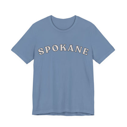 Spokane Retro Arch T-Shirt — Vintage College Style Tee
