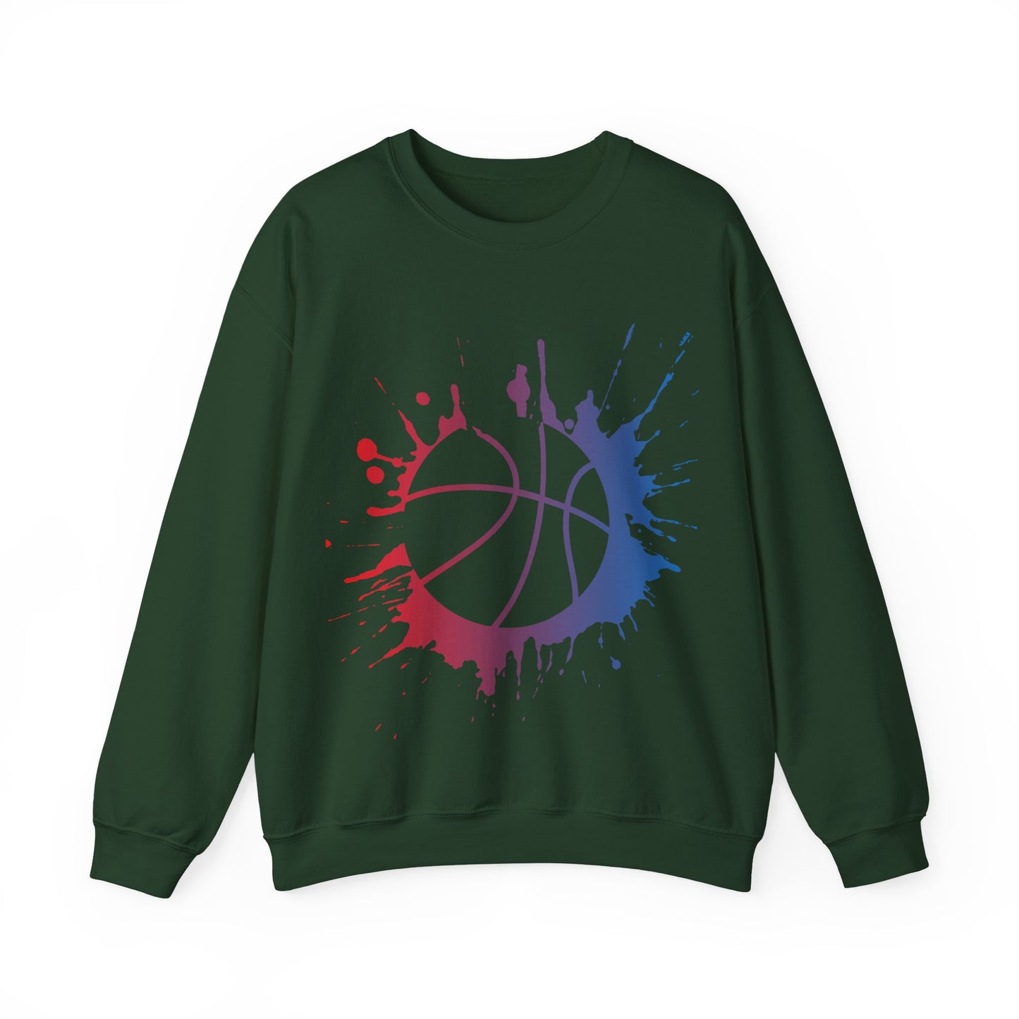 Basketball Splash Crewneck Sweatshirt | Cozy Pullover | True North
