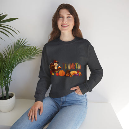 Thankful Thanksgiving Crewneck Sweatshirt  | True North