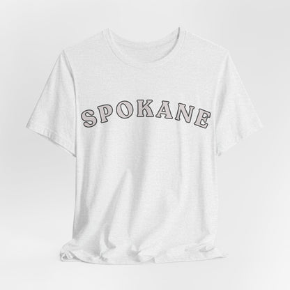 Spokane Retro Arch T-Shirt — Vintage College Style Tee