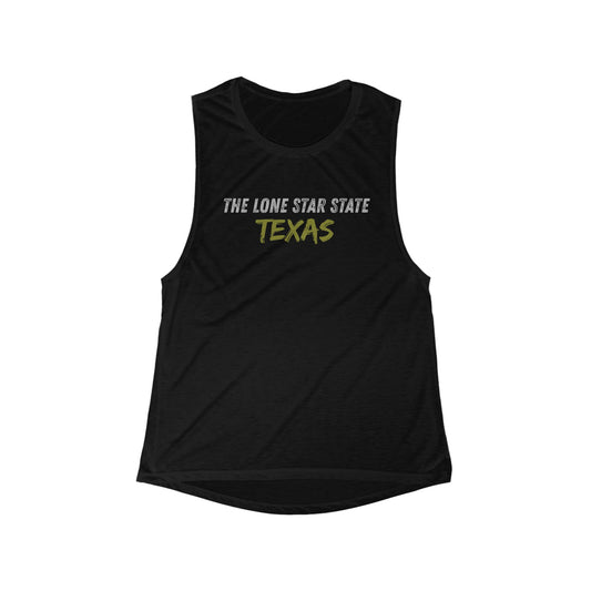 The Lone Star State TEXAS | Women’s Flowy Scoop Muscle Tank | True North
