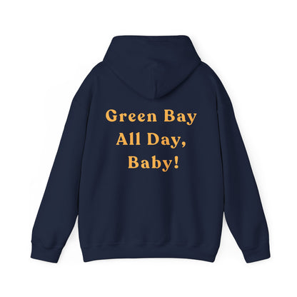 Green Bay Fan Gear Heavy Blend Hooded Sweatshirt | Cozy Sundays | True North