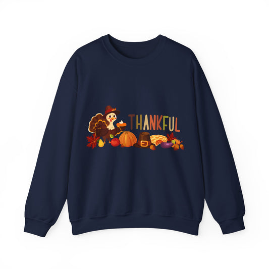 Thankful Thanksgiving Crewneck Sweatshirt  | True North