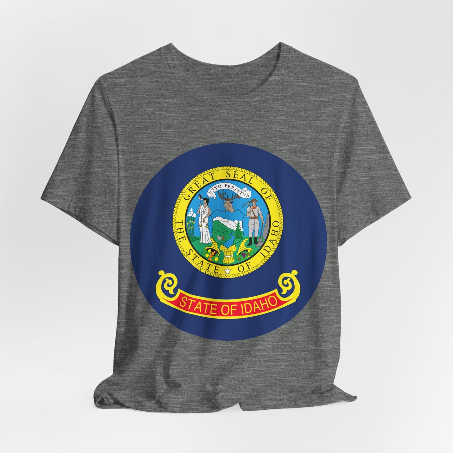 Idaho State Seal T-Shirt — Vintage State Pride Tee boise