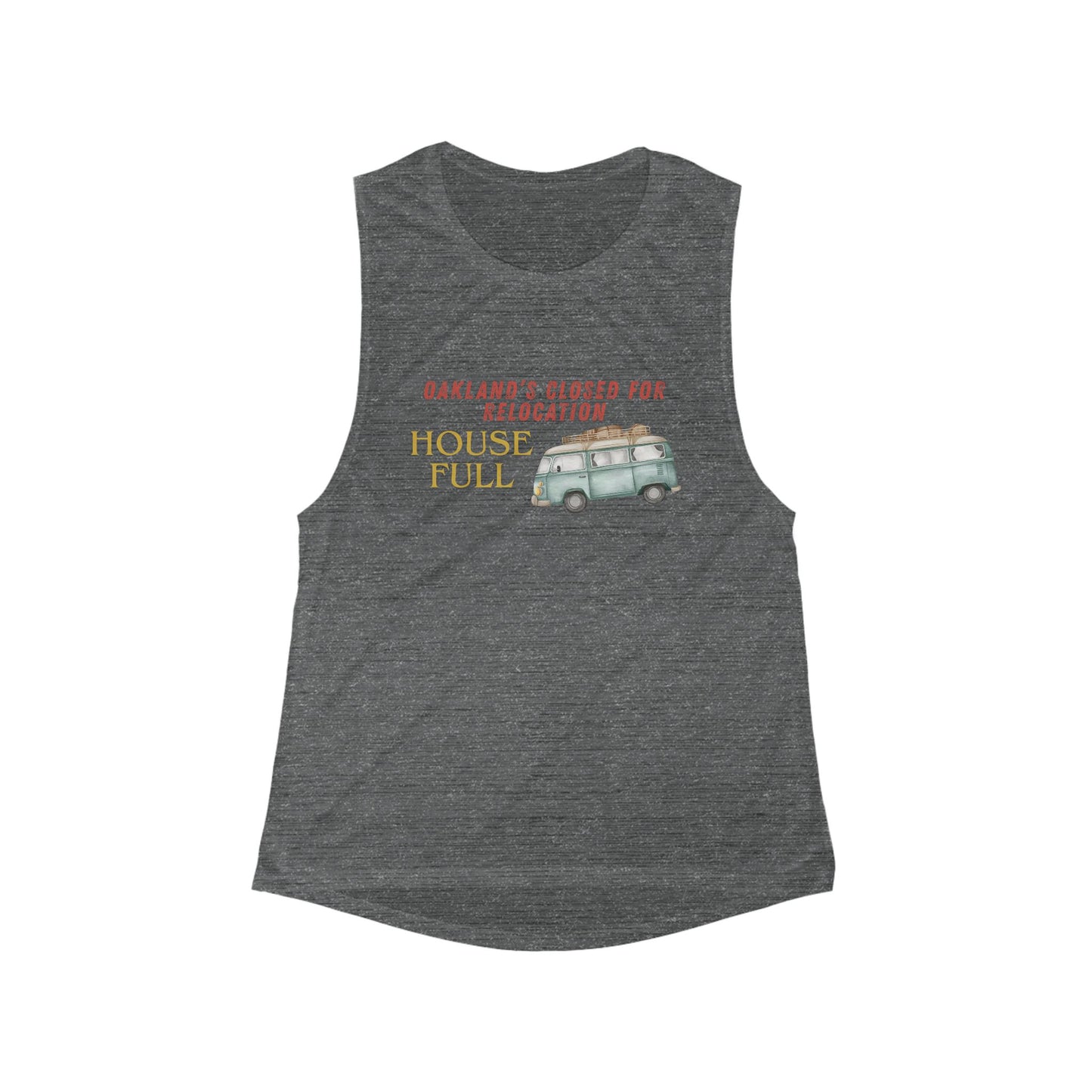 House Full OKLAHOMA City | Women’s Flowy Scoop Muscle Tank | True North