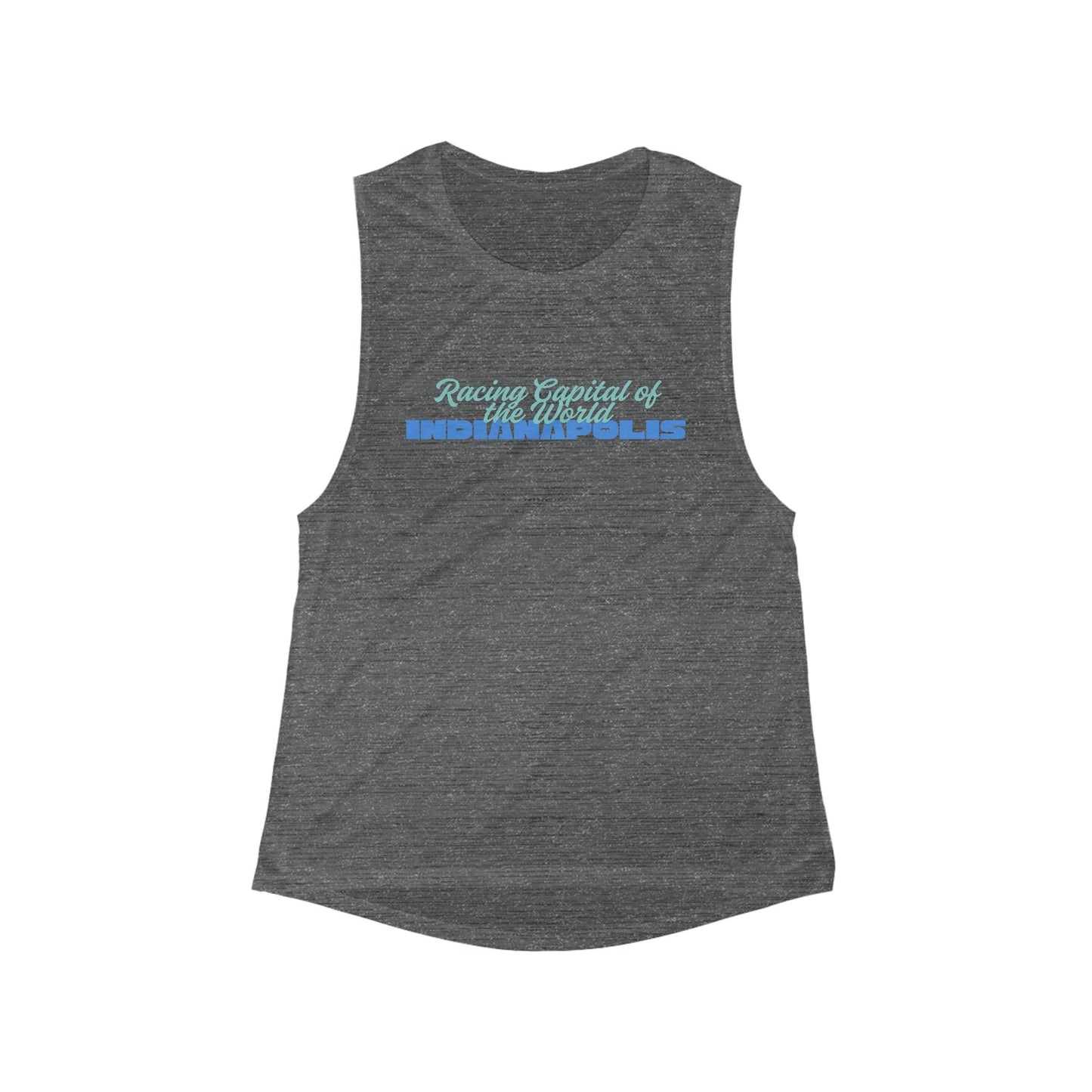 Racing Capital of the World Indianapolis | Women’s Flowy Scoop Muscle Tank | True North