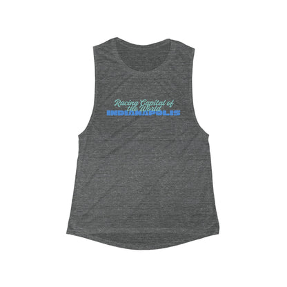 Racing Capital of the World Indianapolis | Women’s Flowy Scoop Muscle Tank | True North