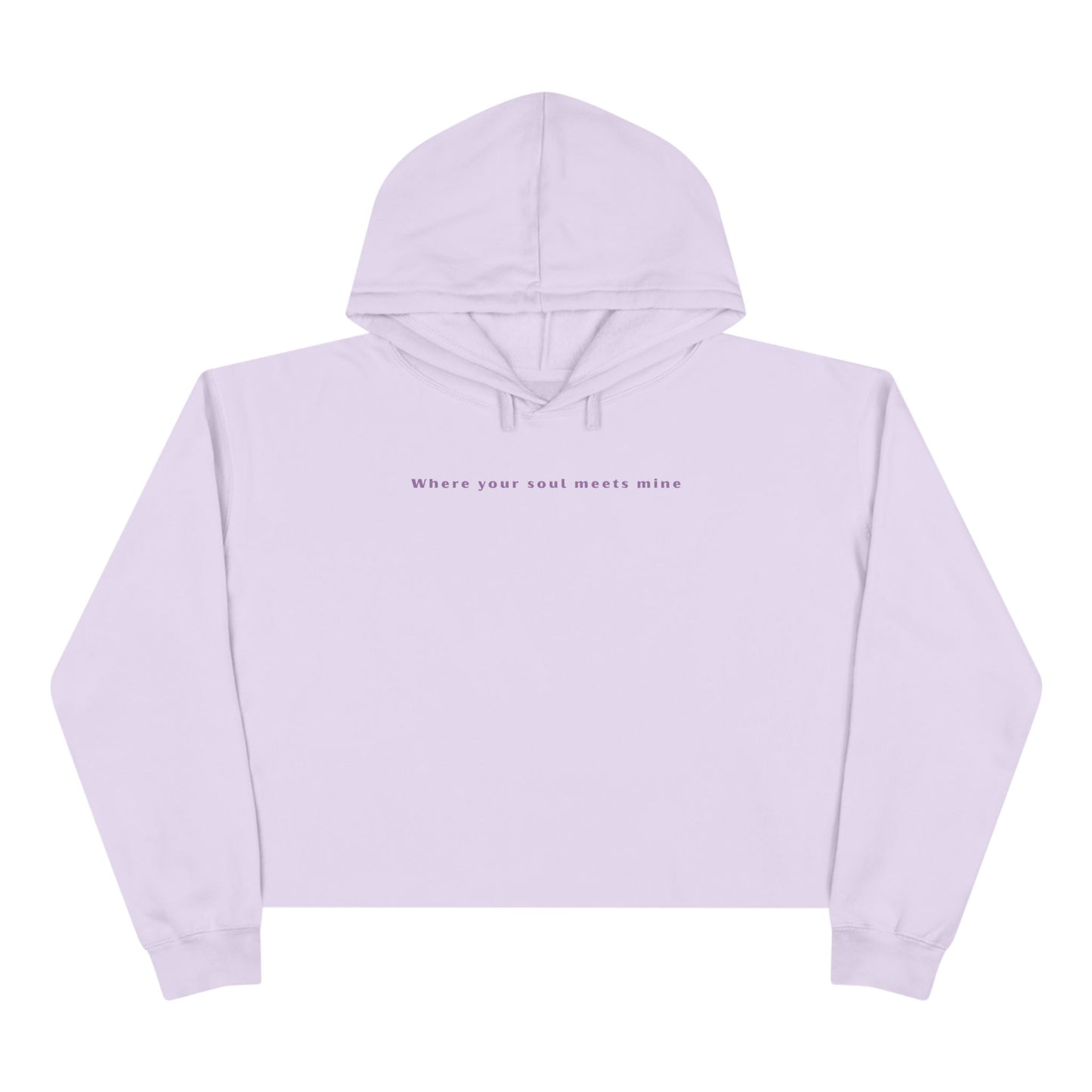 Floral Crop Unisex Hoodie | Pastel Aesthetic Pullover for Women | True North