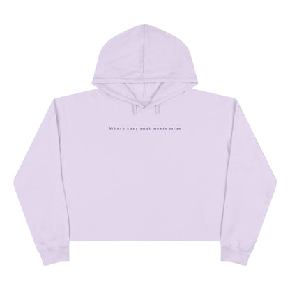 Floral Crop Unisex Hoodie | Pastel Aesthetic Pullover for Women | True North
