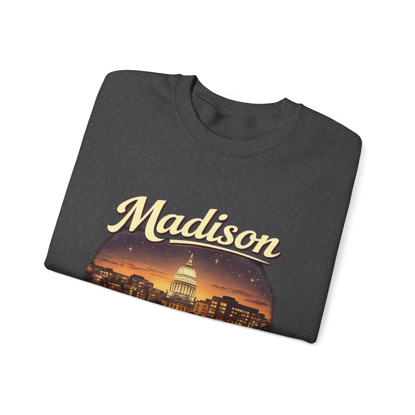 Madison Capitol Skyline Unisex Sweatshirt | Soft Cotton Fit | True North