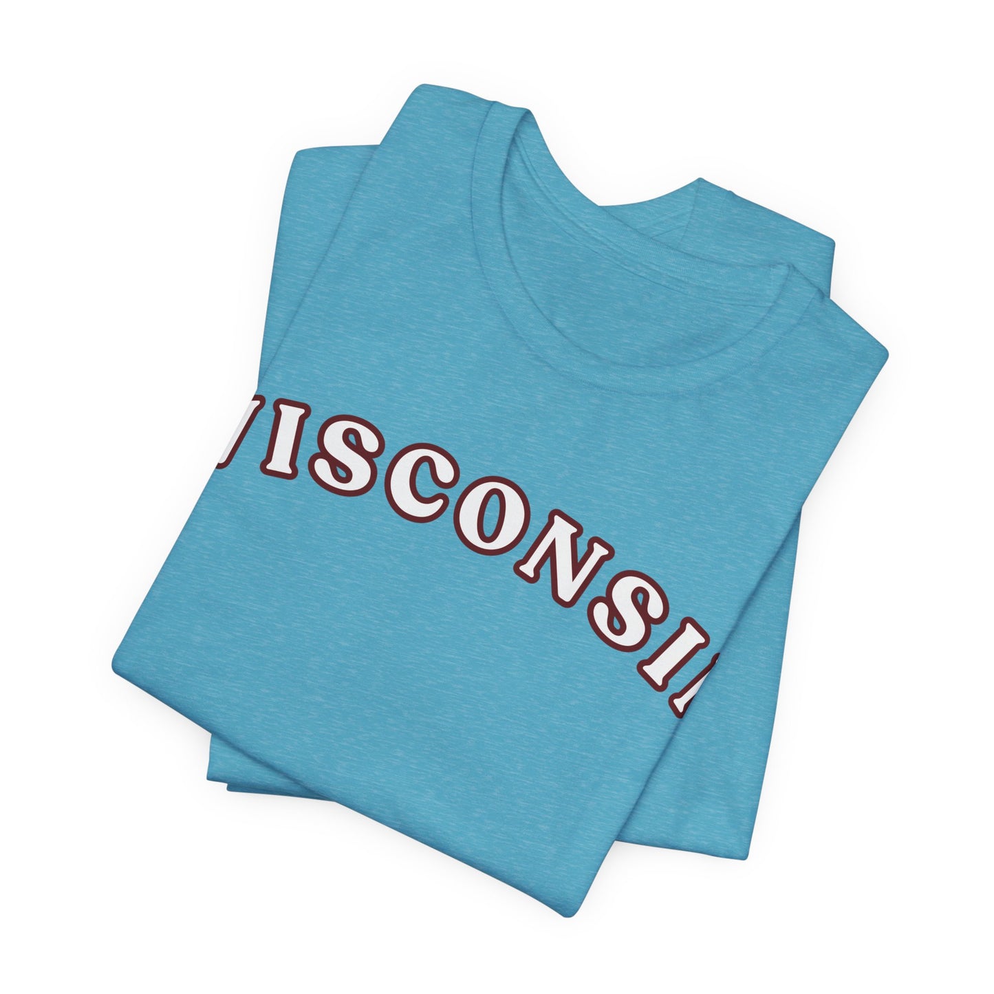 Wisconsin Arch Tee — Vintage Collegiate State T-Shirt MADISON JERSEY