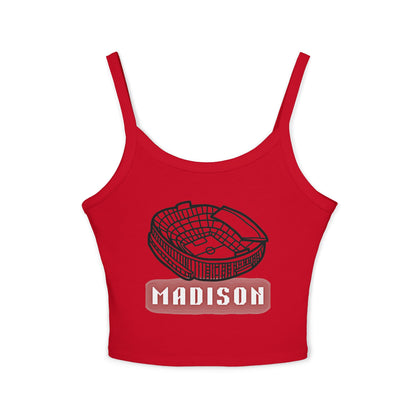 Madison Baseball Women Spaghetti Tank Top | Soft Cotton Fit | True North