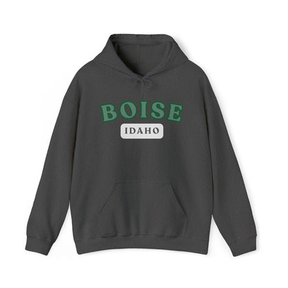 Boise Idaho Arch Hoodie — Vintage Collegiate City Pullover