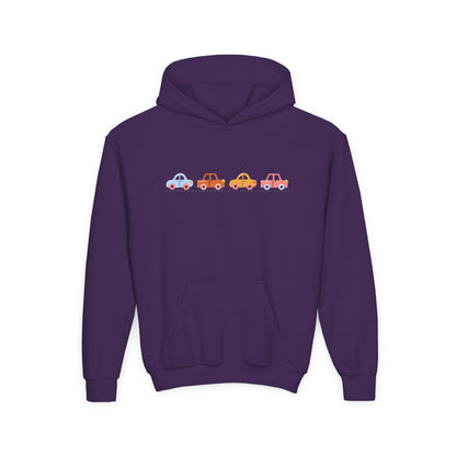 Cute Car-Themed Youth Hoodie | Adorable Sweatshirt | True North