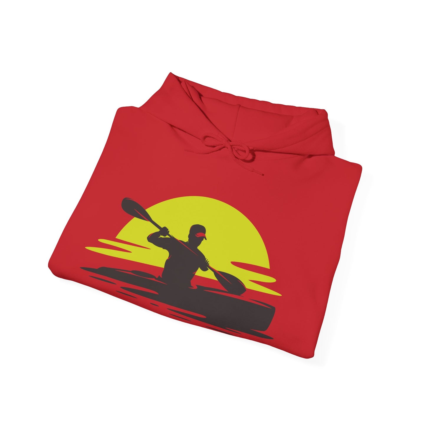 Sunset Kayaker Hooded Sweatshirt | Kayaking Lovers | True North