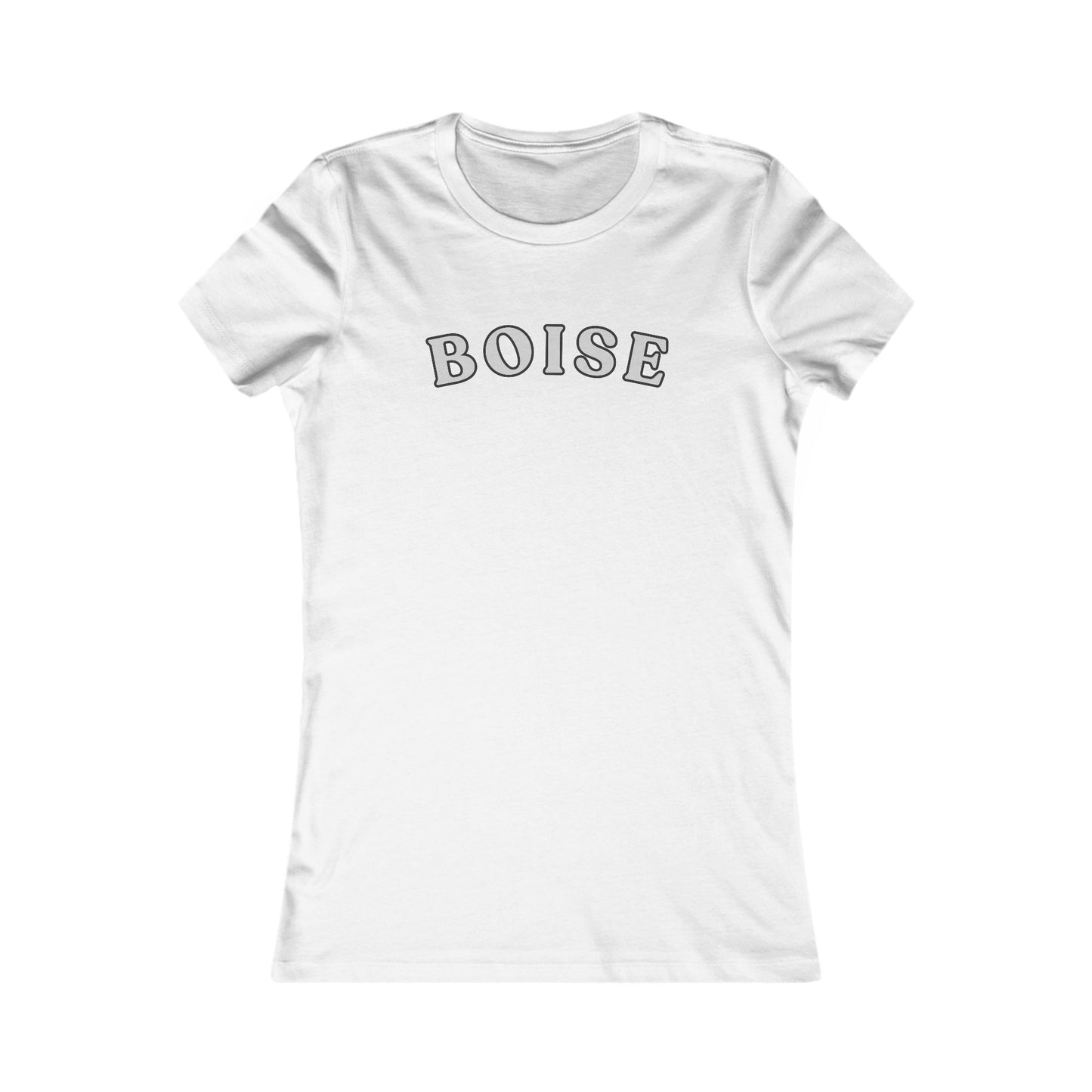 Boise Script Women's Tee — Minimal City Name Graphic T-Shirt