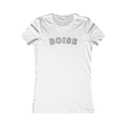 Boise Script Women's Tee — Minimal City Name Graphic T-Shirt