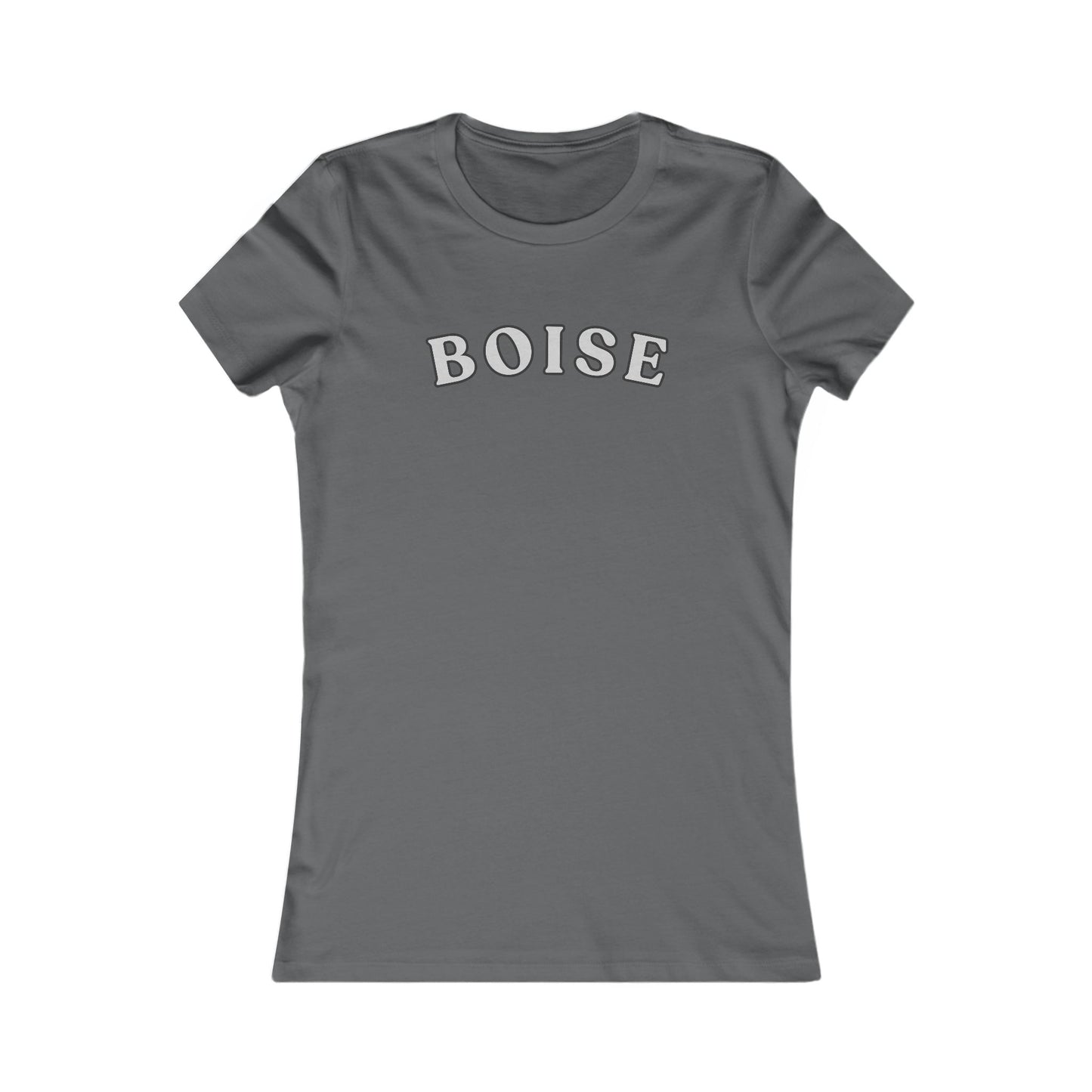 Boise Script Women's Tee — Minimal City Name Graphic T-Shirt