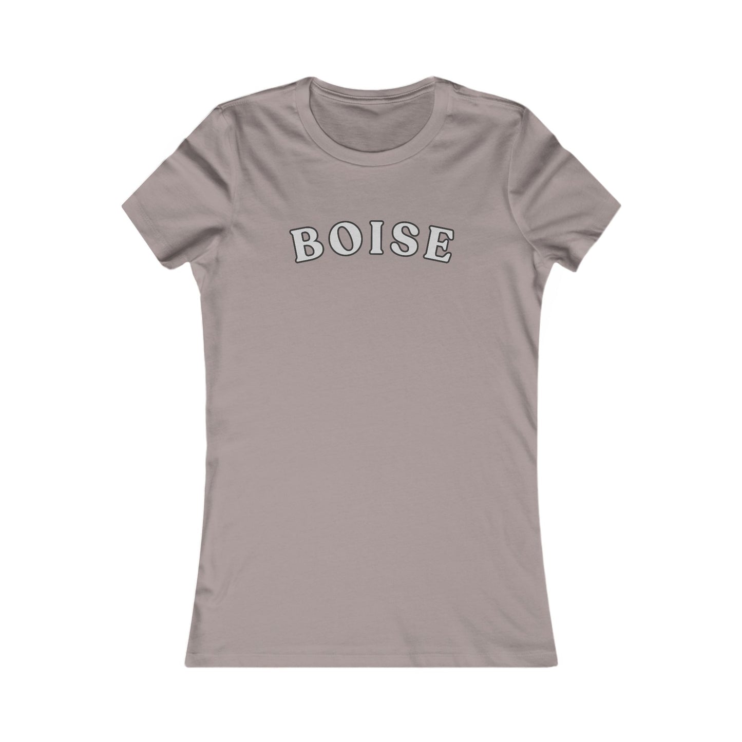 Boise Script Women's Tee — Minimal City Name Graphic T-Shirt