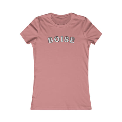 Boise Script Women's Tee — Minimal City Name Graphic T-Shirt