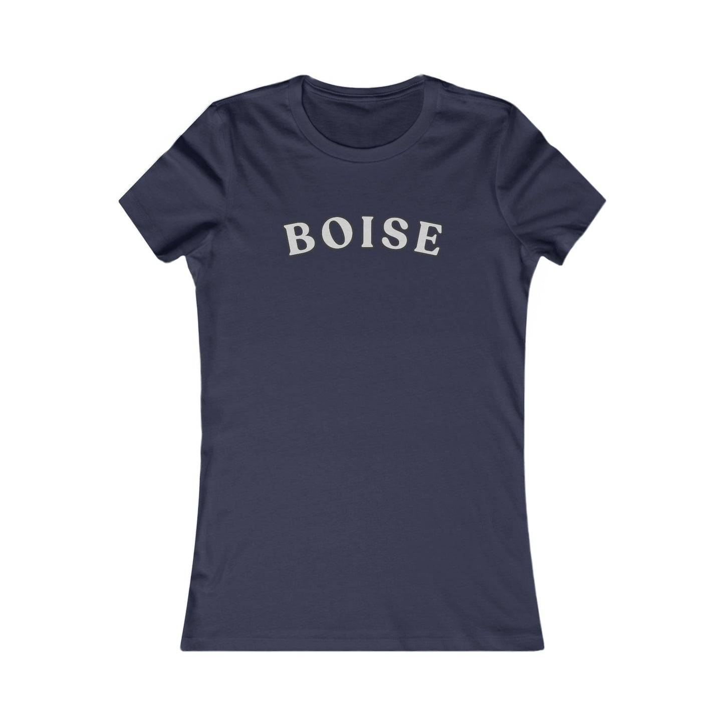 Boise Script Women's Tee — Minimal City Name Graphic T-Shirt