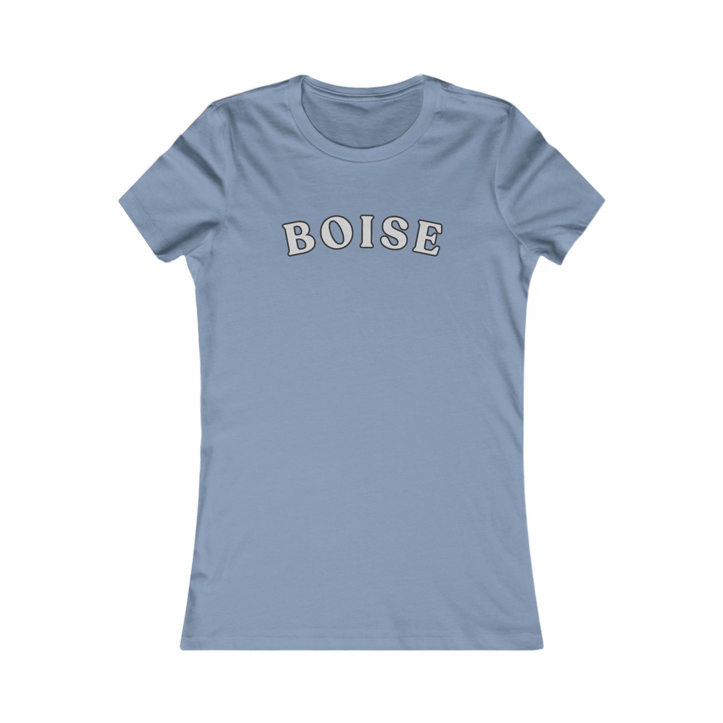 Boise Script Women's Tee — Minimal City Name Graphic T-Shirt