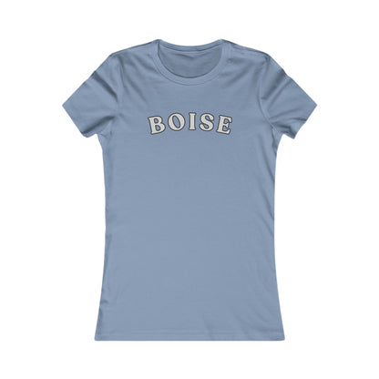 Boise Script Women's Tee — Minimal City Name Graphic T-Shirt
