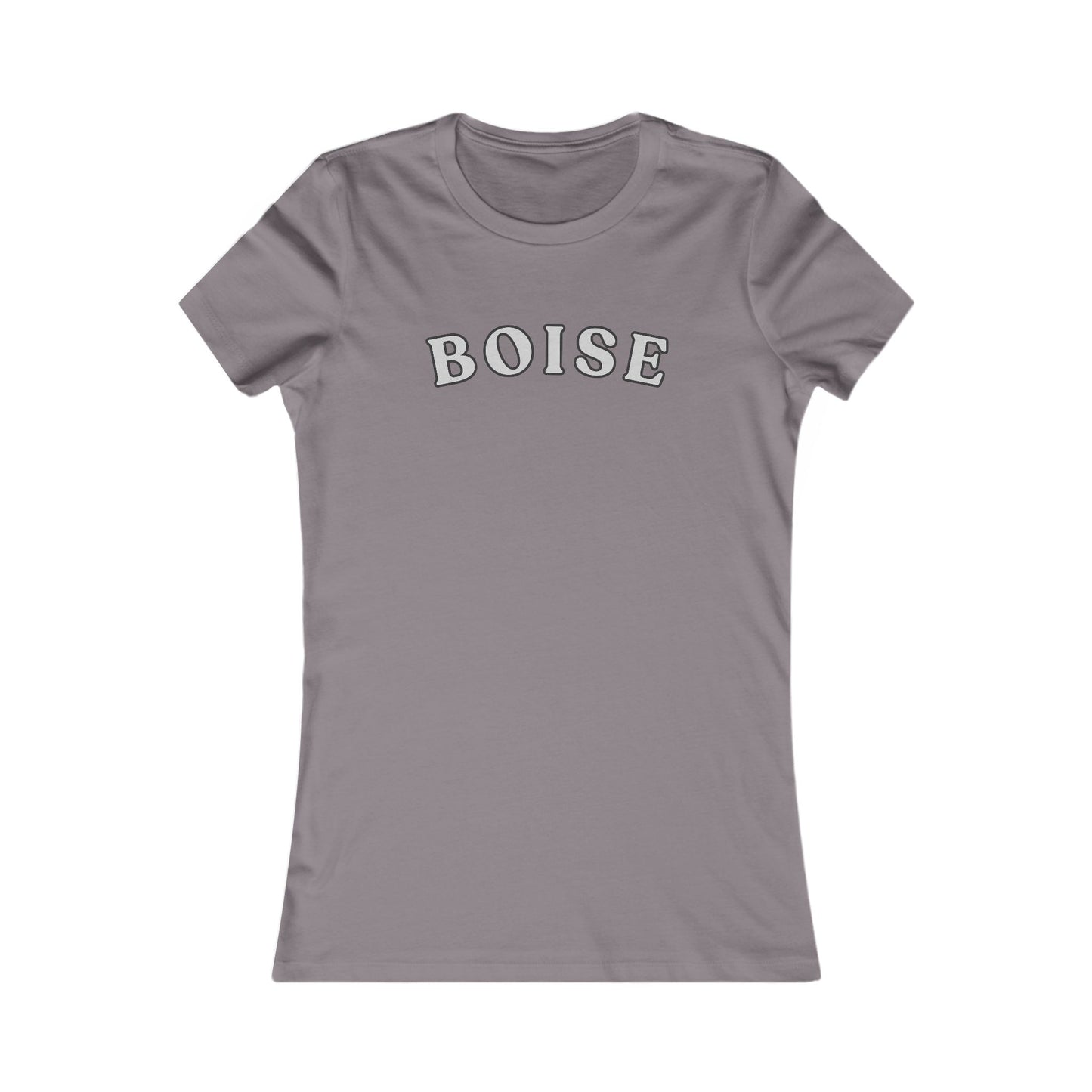 Boise Script Women's Tee — Minimal City Name Graphic T-Shirt