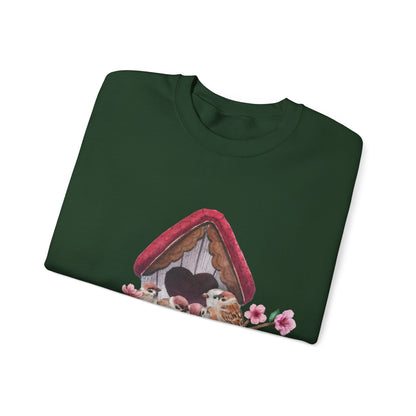 Cozy Birdhouse Crewneck Sweatshirt | Heavy Blend Pullover | True North